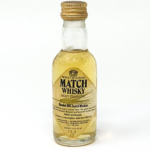 Match 8 Year Old Whisky, Miniatures, 5cl, 43% ABV - Old and Rare Whisky (4808336769087)