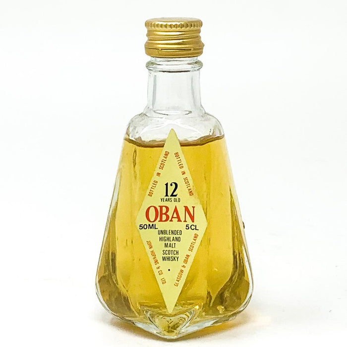 Oban 12 Year Old Scotch Whisky, Miniature, 5cl, 40% ABV - Old and Rare Whisky (4942067597375)