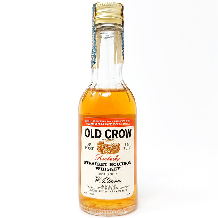 Old Crow Kentucky Straight Bourbon Whiskey, Miniature, 1 2/3 fl. ozs., 70° Proof
