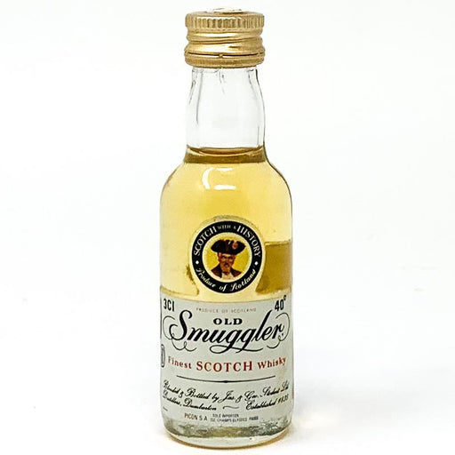 Old Smuggler Finest Scotch Whisky, Miniature, 3cl, 40% ABV - Old and Rare Whisky (4810426712127)