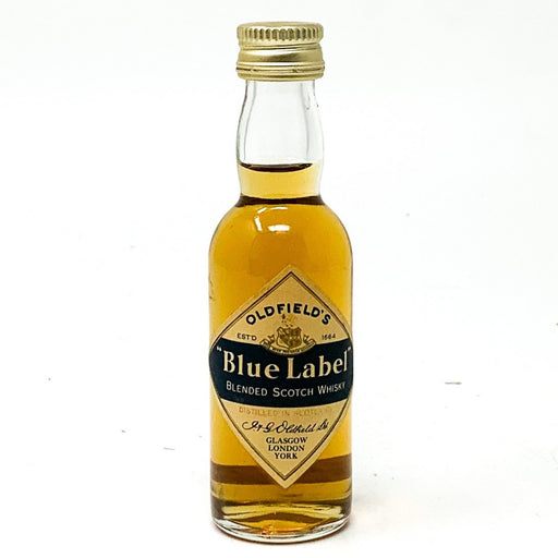Oldfield's Blue Label Blended Scotch Whisky, Miniature, 5cl, 40% ABV - Old and Rare Whisky (4932617666623)