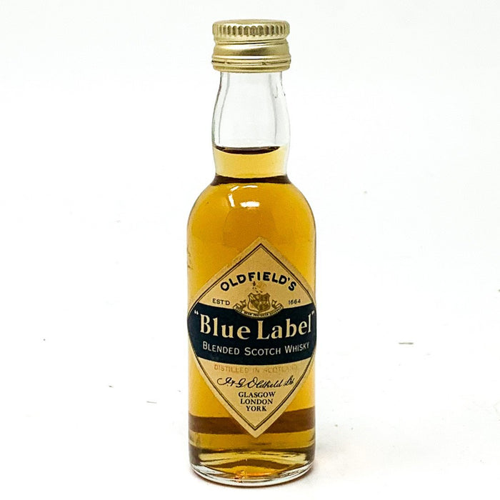 Oldfield's Blue Label Blended Scotch Whisky, Miniature, 5cl, 40% ABV - Old and Rare Whisky (4932617666623)