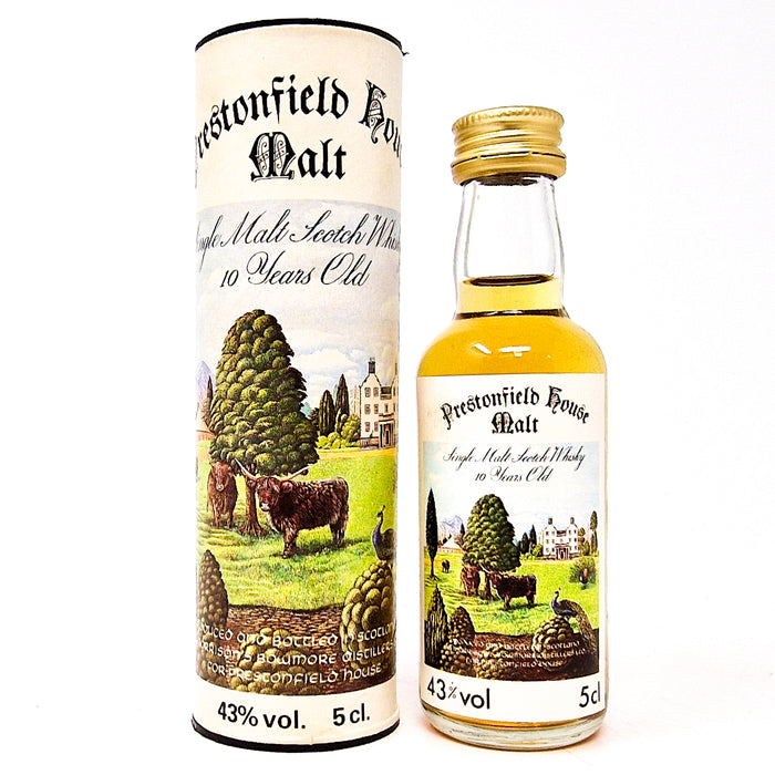 Prestonfield House 10 Year Old Single Malt Scotch Whisky, Miniature, 5cl, 43% ABV