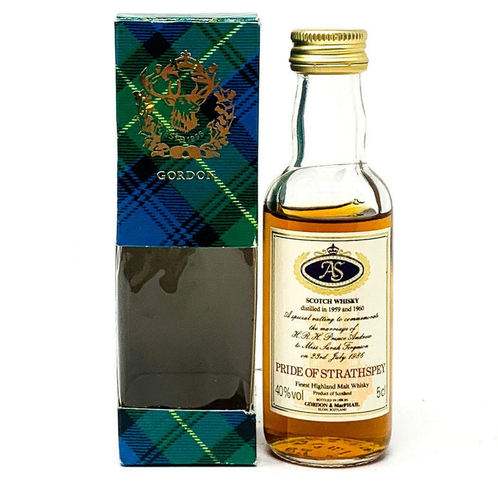 Pride of Strathspey Prince Andrew Finest Highland Scotch Whisky, Miniature, 5cl, 40% ABV - Old and Rare Whisky (4926855249983)