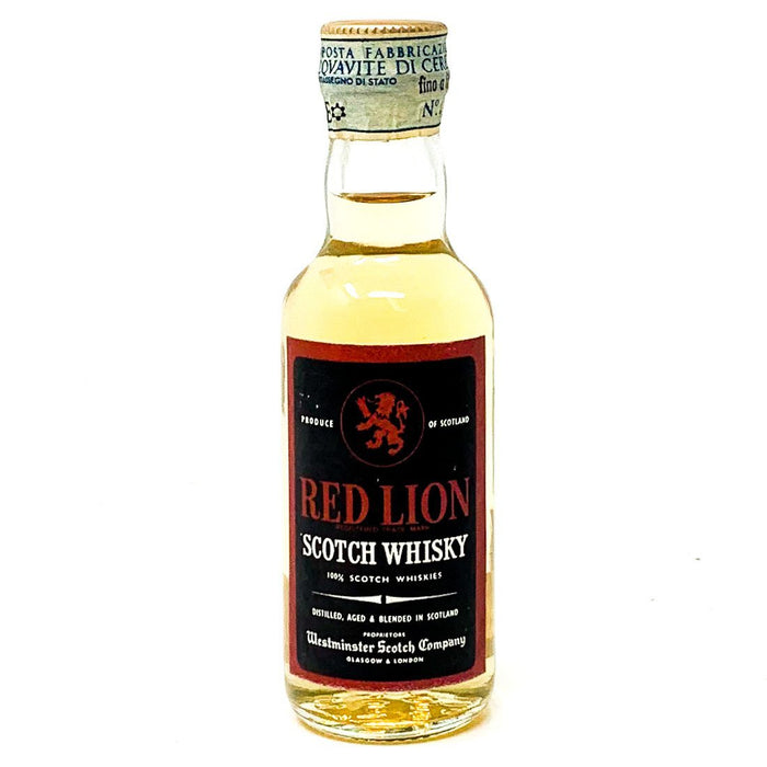 Red Lion Scotch Whisky, Miniature, 5cl, 40% ABV - Old and Rare Whisky (4925665804351)
