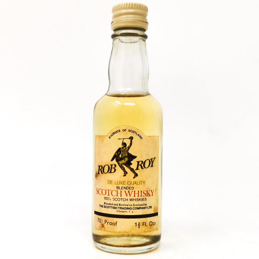 Rob Roy De Luxe Blended Scotch Whisky, Miniature, 1 2/3 fl oz, 70 Proof - Old and Rare Whisky (6850099970111)