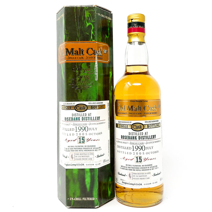 Rosebank 15 Year Old 1990 Old Malt Cask Single Malt Scotch Whisky, 70cl, 50% ABV