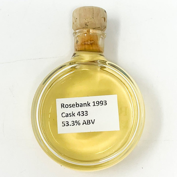 Rosebank 1993 Single Malt Scotch Whisky, Miniature, 53.3% ABV - Old and Rare Whisky (4814249984063)
