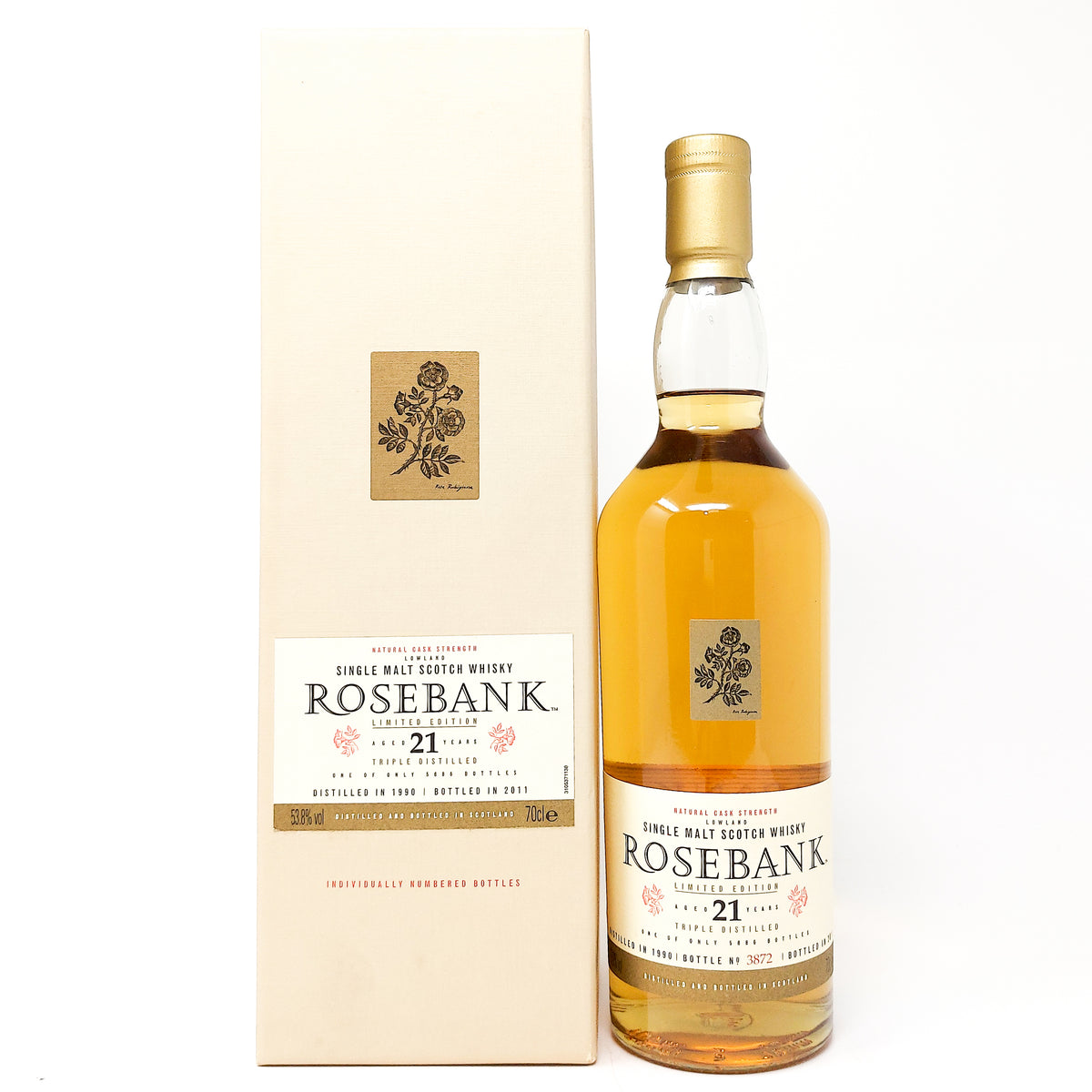 Rosebank 1990: 21Yr Old Cask Strength Scotch