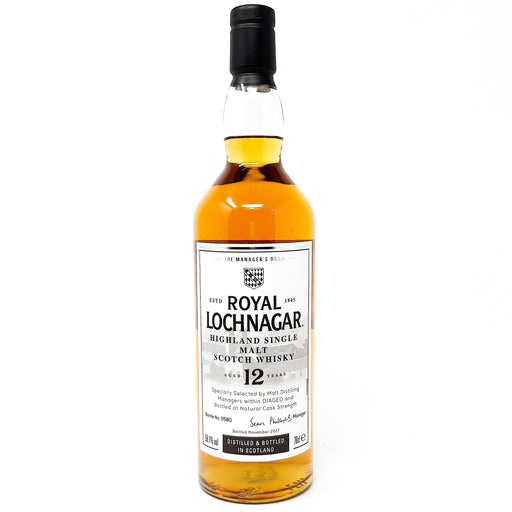 Royal Lochnagar 12 Year Old Manager's Dram Single Malt Scotch Whisky, 70cl, 58.1% ABV (4750370668607)