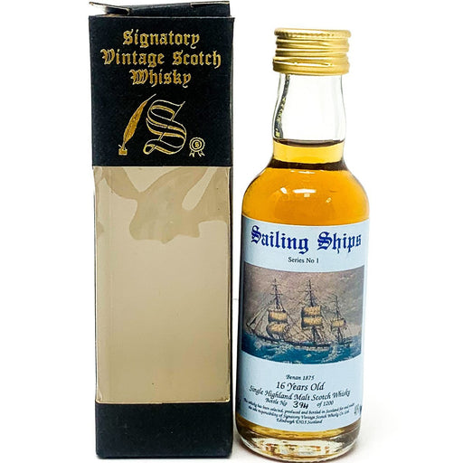 Sailing Ships 16 Year Old Series No 1 Scotch Whisky, Miniarure, 5cl, 40% ABV - Old and Rare Whisky (6653852418111)