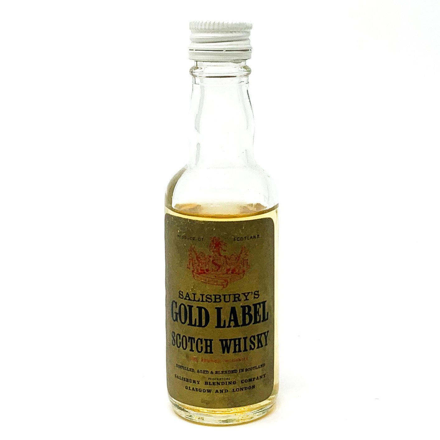 Salisbury's Gold Label 5cl Scotch Miniature | Old & Rare
