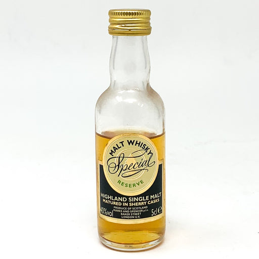 Special Malt Whisky, Miniature, 5cl, 40% ABV - Old and Rare Whisky (6642547785791)