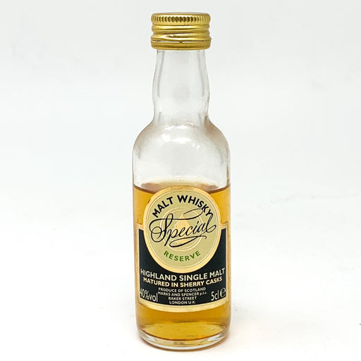 Special Malt Whisky, Miniature, 5cl, 40% ABV - Old and Rare Whisky (6642547785791)