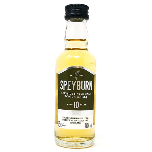 Speyburn 10 Year Old Speyside Scotch Whisky, Miniature, 5cl, 40% ABV - Old and Rare Whisky (6775537958975)