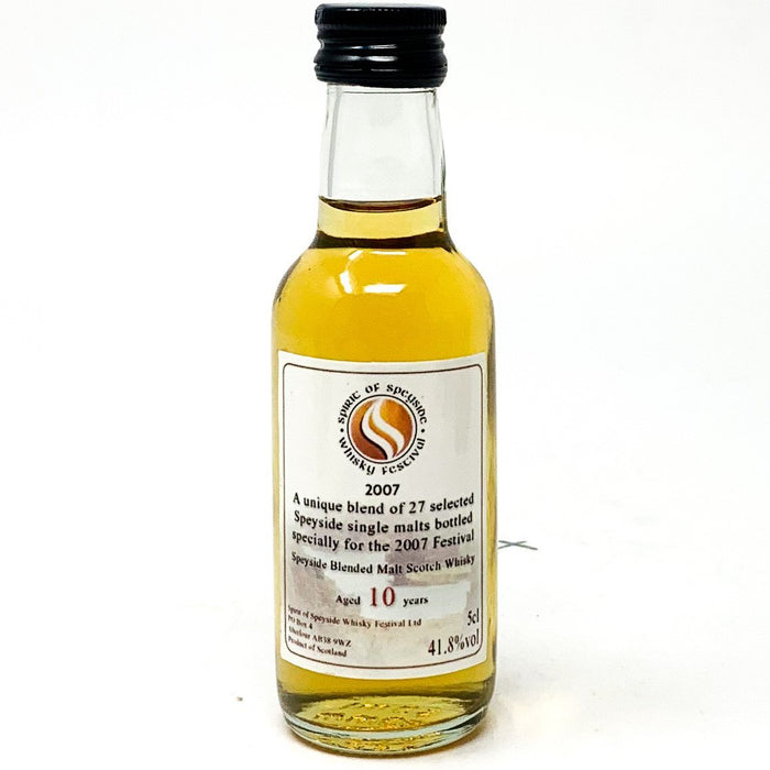 Spirit of Speyside Whisky Festival 2007 Scotch Whisky, Miniature, 5cl, 41.8% ABV - Old and Rare Whisky (4933590679615)