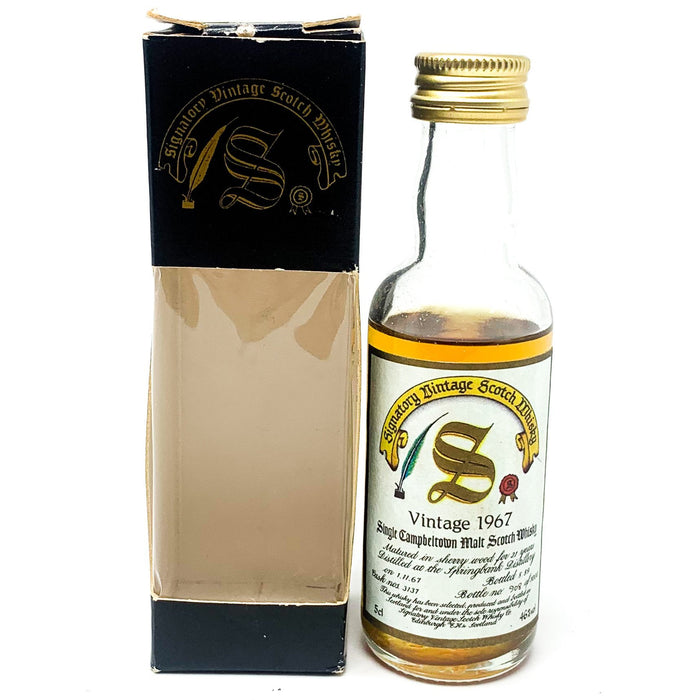 Springbank 1967 21 Year Old Signatory Vintage Scotch Whisky, Miniature, 5cl, 46% ABV - Old and Rare Whisky (6667014832191)