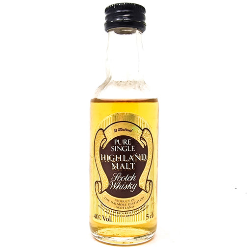 St Michael Pure Single Highland Malt Scotch Whisky, Miniature, 5cl, 40% ABV - Old and Rare Whisky (6903892967487)