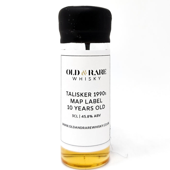 Talisker 10 Year Old "Map Label" Single Malt Scotch Whisky 3cl Sample, 40% ABV (7022860730431)