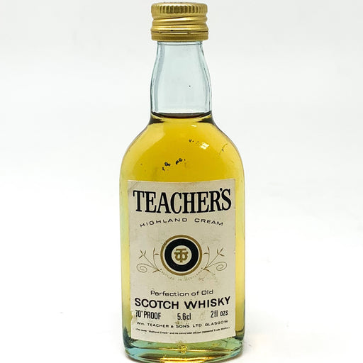 Teacher's Highland Cream Scotch Whisky, Miniature, 5.6cl, 70 Proof - Old and Rare Whisky (6656717127743)