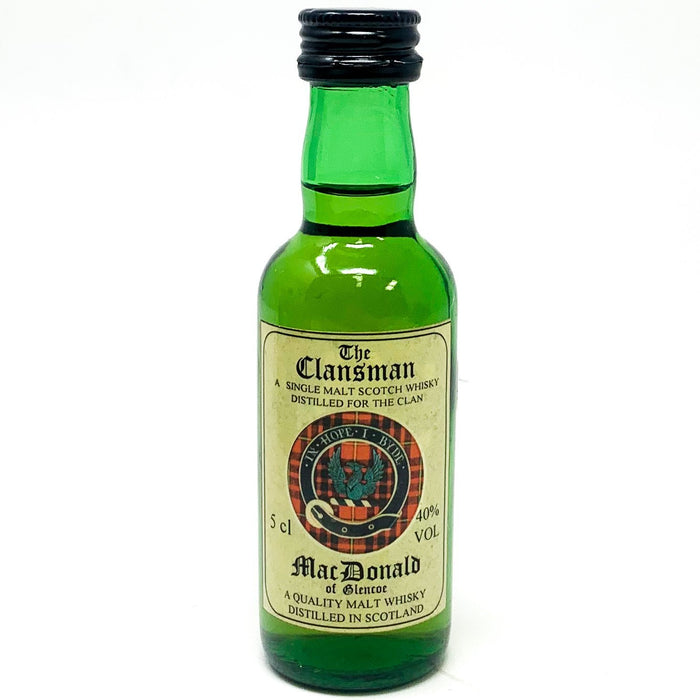 The Clansman (MacDonald) Scotch Whisky, Miniature, 5cl, 40% ABV - Old and Rare Whisky (6657565392959)