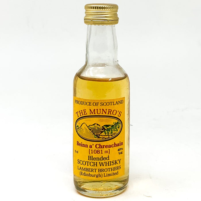 The Munro's 'Beinn a'Chreachain' Scotch Whisky, Miniature, 5cl, 40% ABV - Old and Rare Whisky (6642452267071)