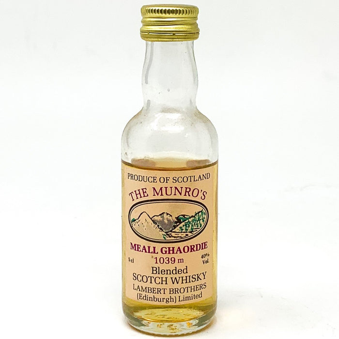 The Munro's 'Meall Ghaordie' Scotch Whisky, Miniature, 5cl, 40% ABV - Old and Rare Whisky (6643756302399)