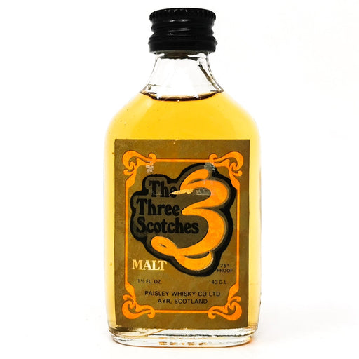 The Three Scotches Single Malt Whisky, Miniature, 1 2/3 fl oz, 43% ABV - Old and Rare Whisky (6850174943295)