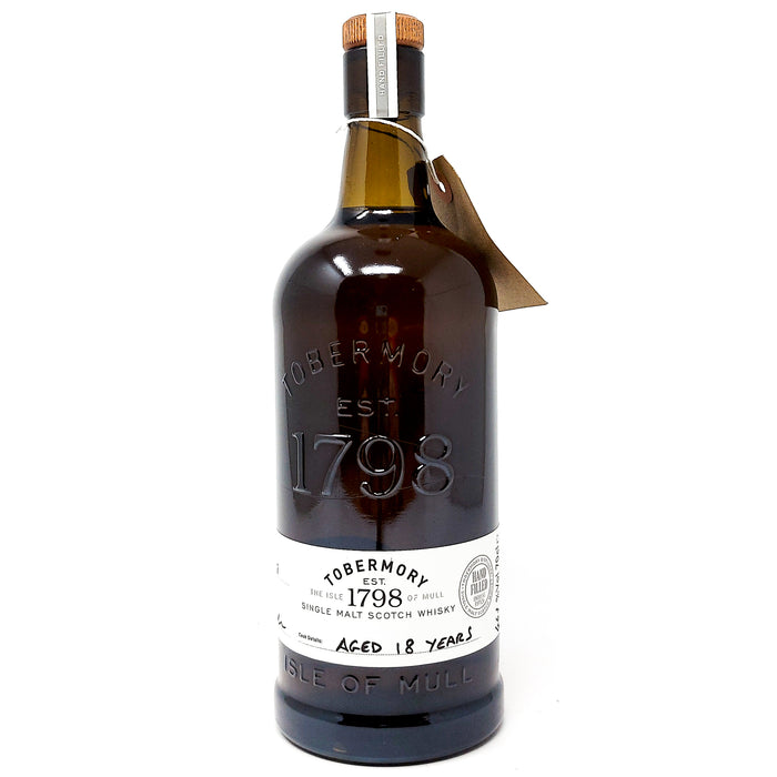 Tobermory 18 Year Old Hand Filled Single Malt Scotch Whisky, 70cl, 46.1% ABV