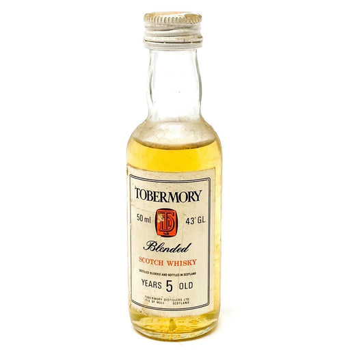 Tobermory 5 Year Old Blended Scotch Whisky, Miniature, 5cl, 40% ABV - Old and Rare Whisky (6543478521919)