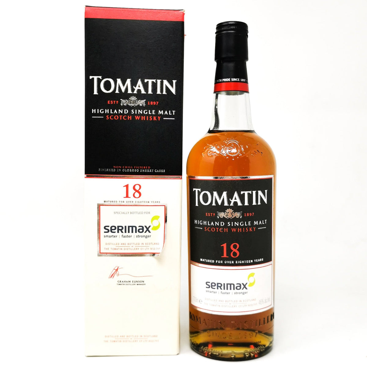 Tomatin 18 Year Old Single Malt Scotch Whisky, 70cl, 46% ABV — Old and Rare  Whisky