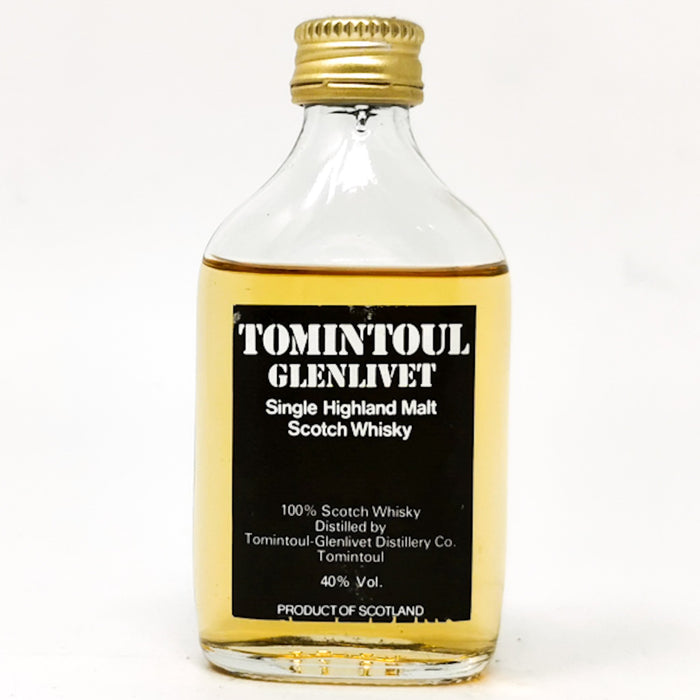 Tomintoul Glenlivet Highland Scotch Whisky, Miniature, 5cl, 40% ABV - Old and Rare Whisky (6751924125759)