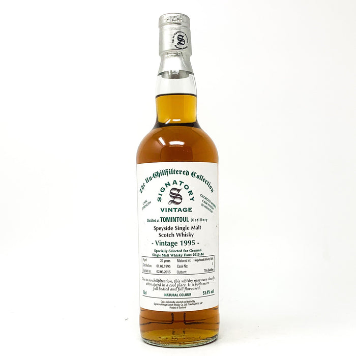 Tomintoul Signatory Vintage 1995 Scotch Whisky, 70cl, 53.4% ABV - Old and Rare Whisky (6535677476927)
