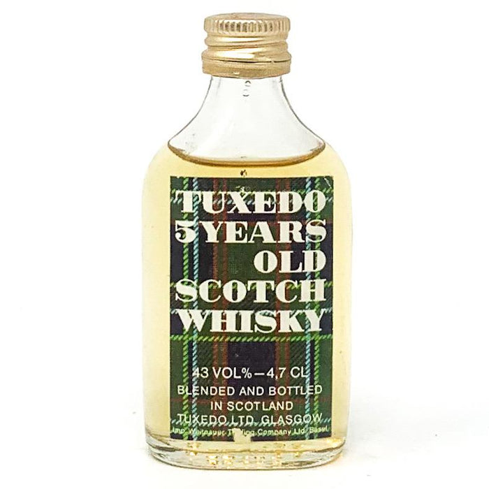 Tuxedo 5 Year Old Scotch Whisky, Miniature, 4.7cl, 43% ABV - Old and Rare Whisky (4814301986879)