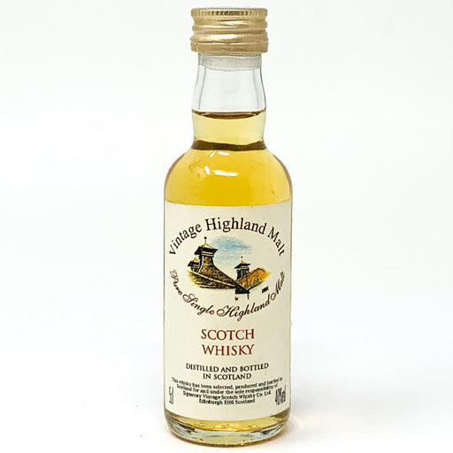 Vintage Highland Malt Pure Single Highland Malt, Miniature, 5cl, 40% ABV - Old and Rare Whisky (4821640511551)