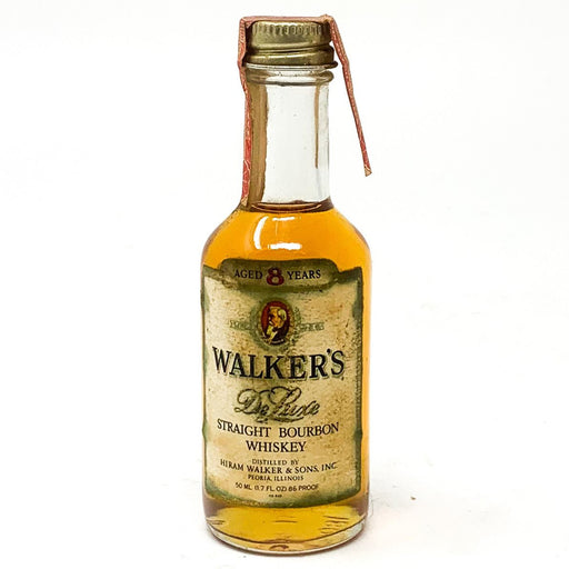 Walker's De Luxe 8 Year Old Bourbon Whisky, Miniature, 5cl, 43% ABV - Old and Rare Whisky (6543541239871)