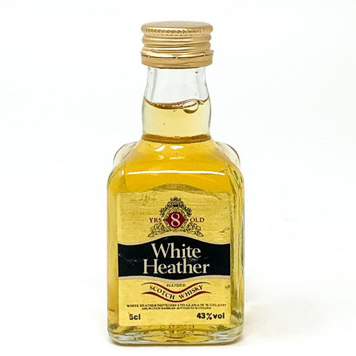 White Heather 8 Year Old Scotch Whisky, Miniature, 5cl, 43% ABV - Old and Rare Whisky (4942020739135)