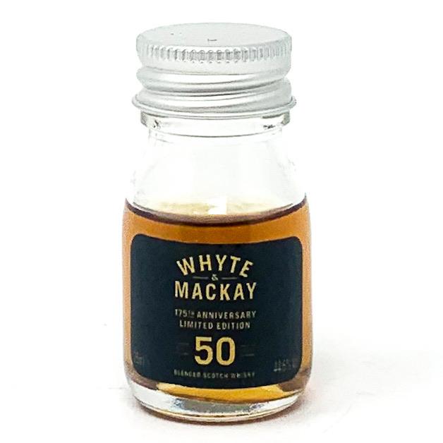 Whyte & Mackay 50 Year Old Blended Scotch Whisky, Miniature, 2.5cl, 41.5% ABV - Old and Rare Whisky (4816881254463)