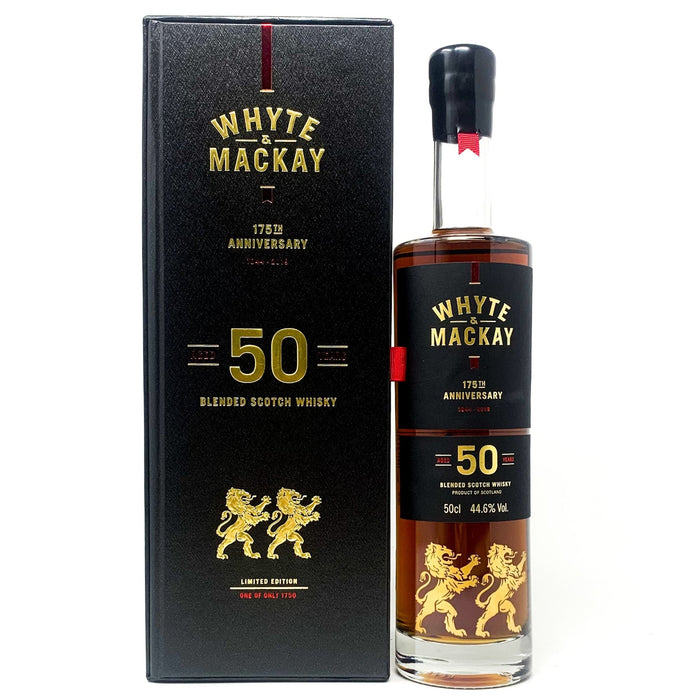 Whyte & Mackay 50 Year Old Scotch Whisky, 50cl, 44.6% ABV - Old and Rare Whisky (4400337649727)