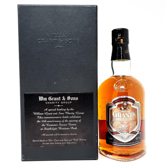 William Grants 15 Year Old Heritage Reserve Scotch Whisky, 70cl, 40% ABV - Old and Rare Whisky (6752159858751)